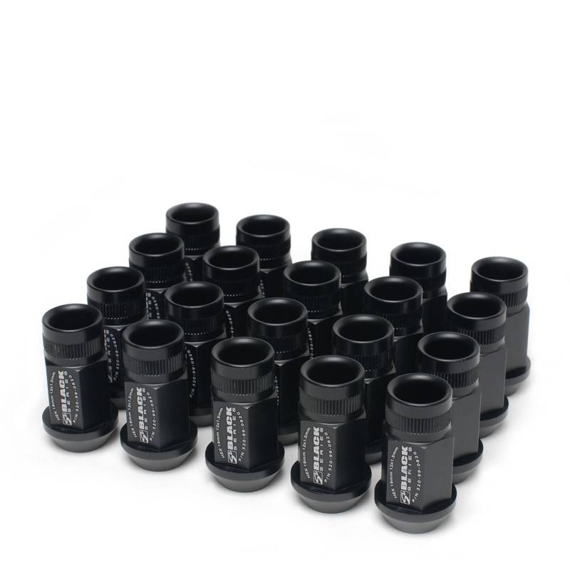 520-99-0855 Skunk2 20-pc Black Series Lug Nut Set (12mm x 1.5mm)