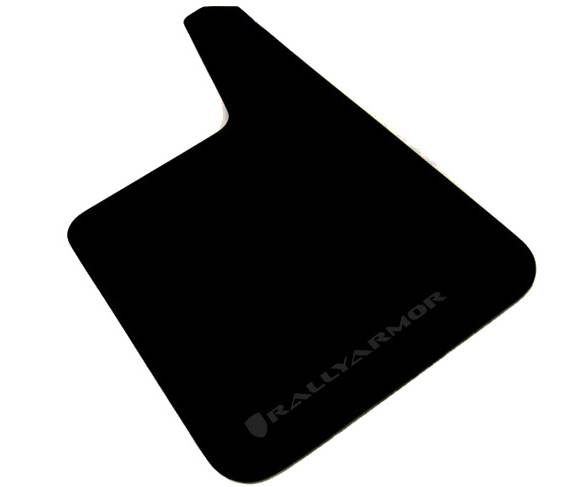 RallyArmor - Rally Armor Universal BASIC Black Mud flap w/ Black Logo