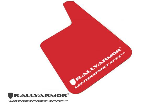 RallyArmor - Rally Armor Universal Red MSpec Mud flap White logo