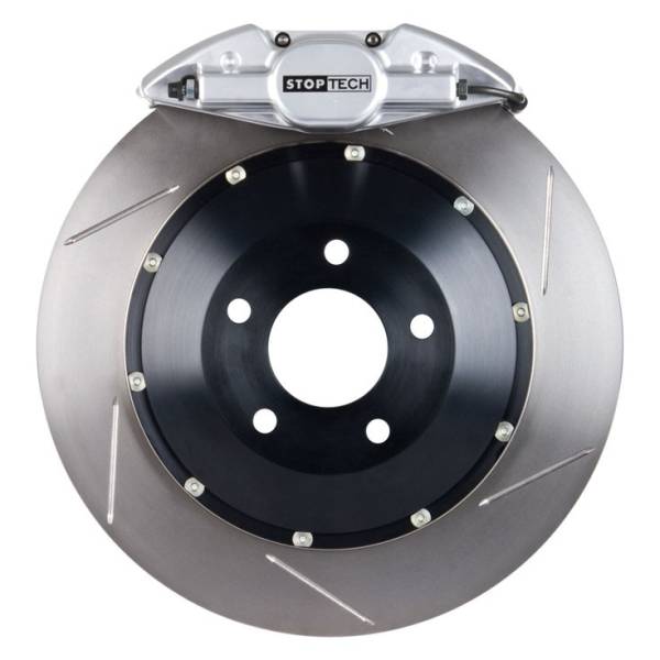 StopTech - Stoptech ST-22 Big Brake Kit Rear 328mm Silver Slotted Rotors 