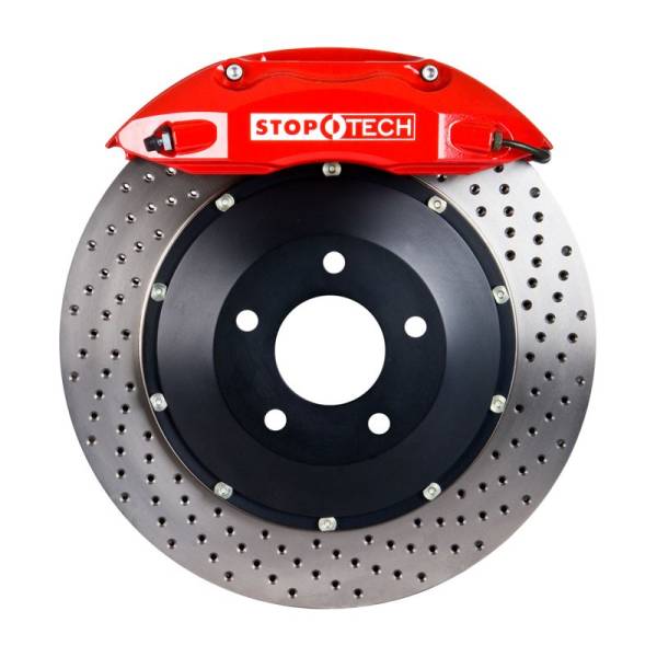 StopTech - Stoptech ST-40 Big Brake Kit Front 355mm Red Drilled Rotors 