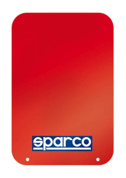 Sparco - Sparco Red Universal Rally Mud Flaps (Pair)