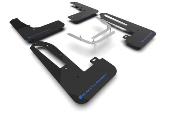 RallyArmor - Rally Armor UR Mud Flaps Black w/ Blue Logo