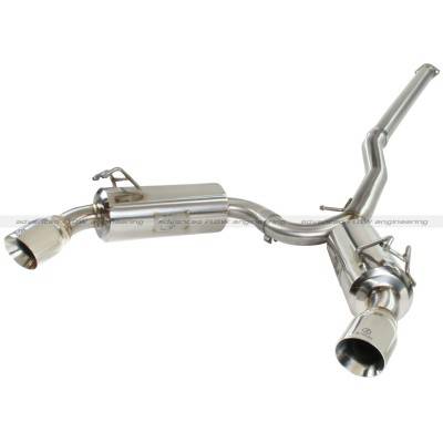 Exhaust Systems - Cat Backs - aFe Power - aFe 304SS Dual Cat-Back w/ Polished Tips 
