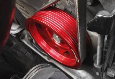 Perrin Performance - Perrin Lightweight Crank Pulley (Red) - Image 4