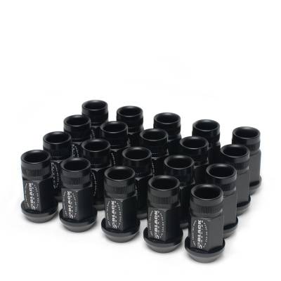 Skunk2 - Skunk2 20-pc Black Series Lug Nut Set (12mm x 1.5mm)