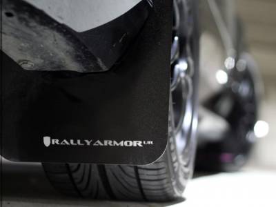 RallyArmor - Rally Armor UR Black Mud flap White logo 2012+ Impreza 4D / 5D - Image 2