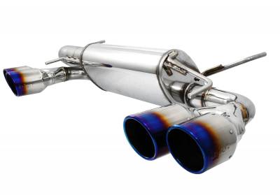 Exhaust Systems - Axle Backs - Injen - Injen AxleBack Exhaust w/ Titanium Tips WRX STI Hatchback