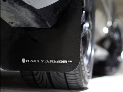 RallyArmor - Rally Armor 08-11 2.5i & 08-10 WRX Mud flap White logo - Image 2