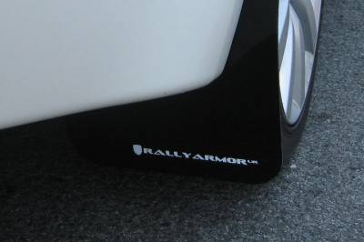 RallyArmor - Rally Armor 08-14 EVO X UR Mud flap White logo - Image 2