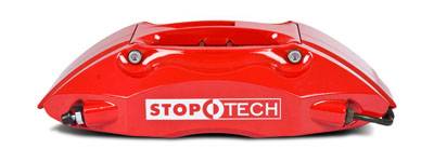 StopTech - Stoptech ST-40 Big Brake Kit Front 355mm Red Slotted Rotors - Image 2