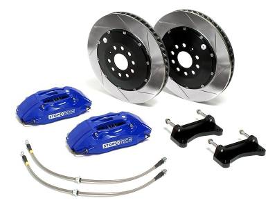 StopTech - Stoptech ST-40 Big Brake Kit Front 332mm Blue Slotted Rotors - Image 2