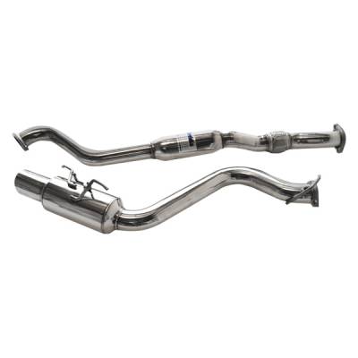 Invidia - Invidia WRX Hatchback Racing Stainless Tip Cat-back Exhaust - Image 1