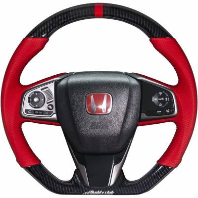 INTERIOR - Interior Components - Buddy Club - Buddy Club Sport Time Attack Edition Leather Steering Wheel
